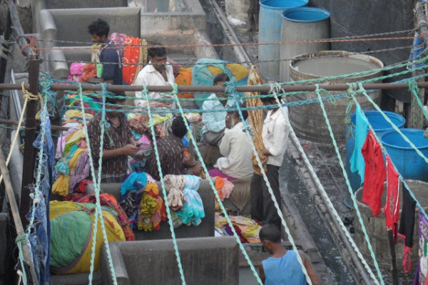 Lavanderia a cielo aperto di Mumbai