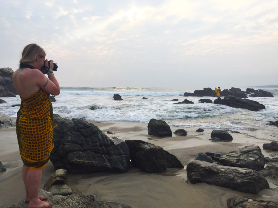 Behind a blogger in Puerto Escondido