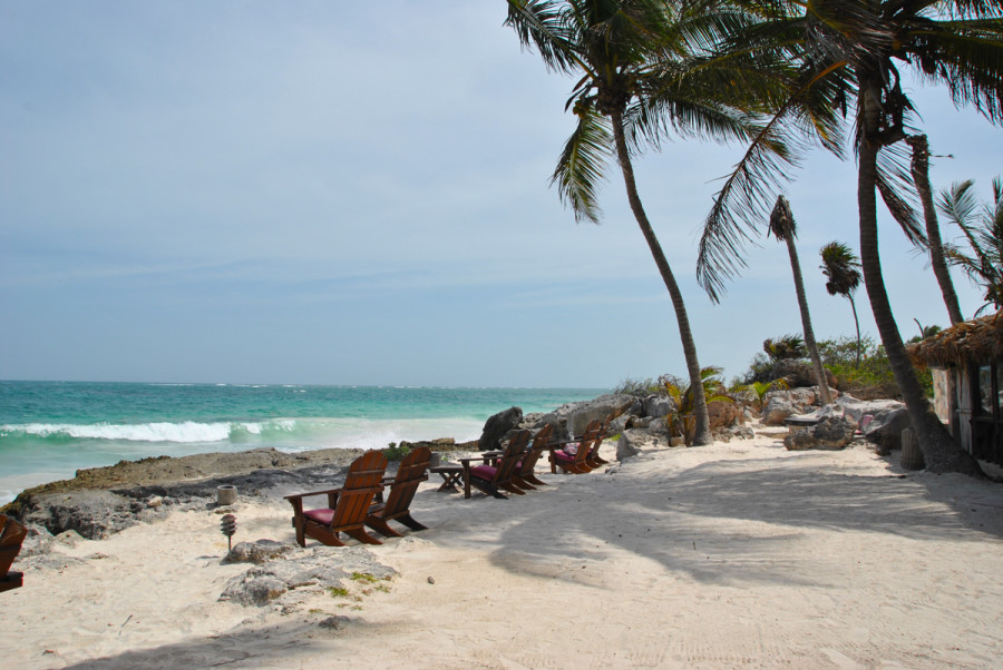 Cabanas vista mare a Tulum