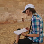 Disegnatrice di mosaici bizantini - Giordania, Petra