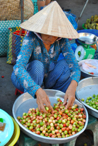 Venditrice al mercato di Hoi An