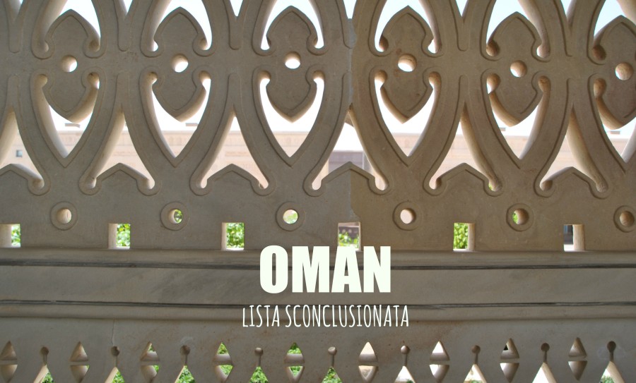 oman lista SCONCLUSIONATA