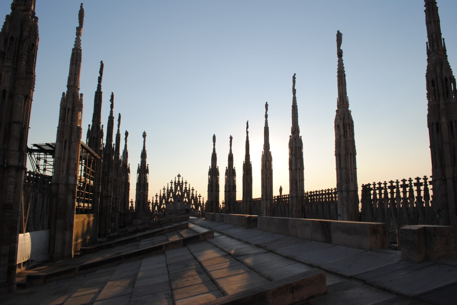 Il tetto del Duomo di Milano