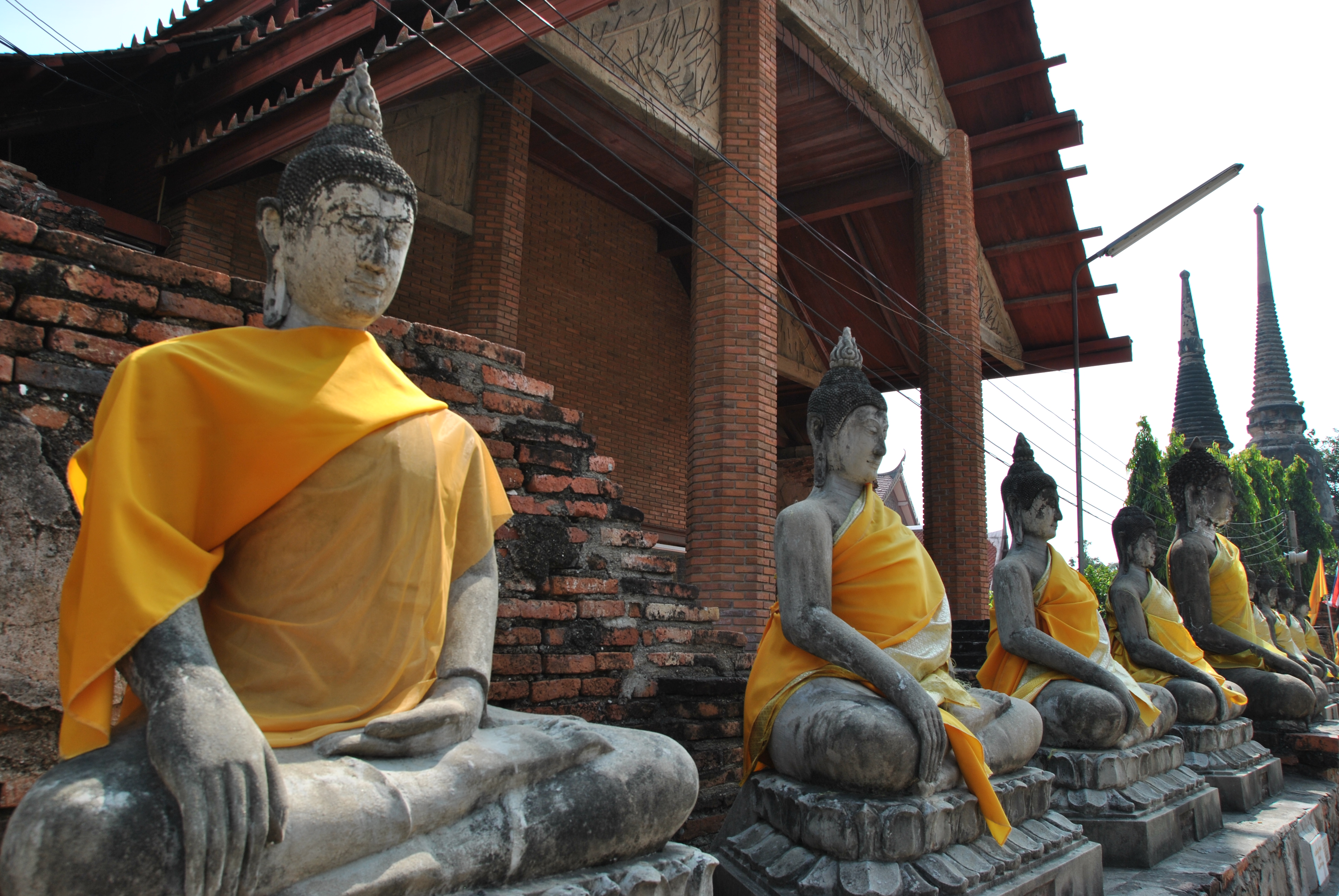Buddha seduti Ayutthaya