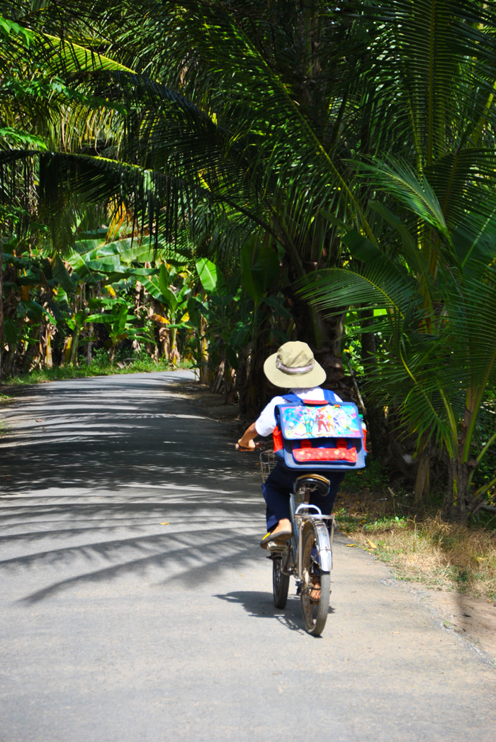 Bimbo sul Delta del Mekong