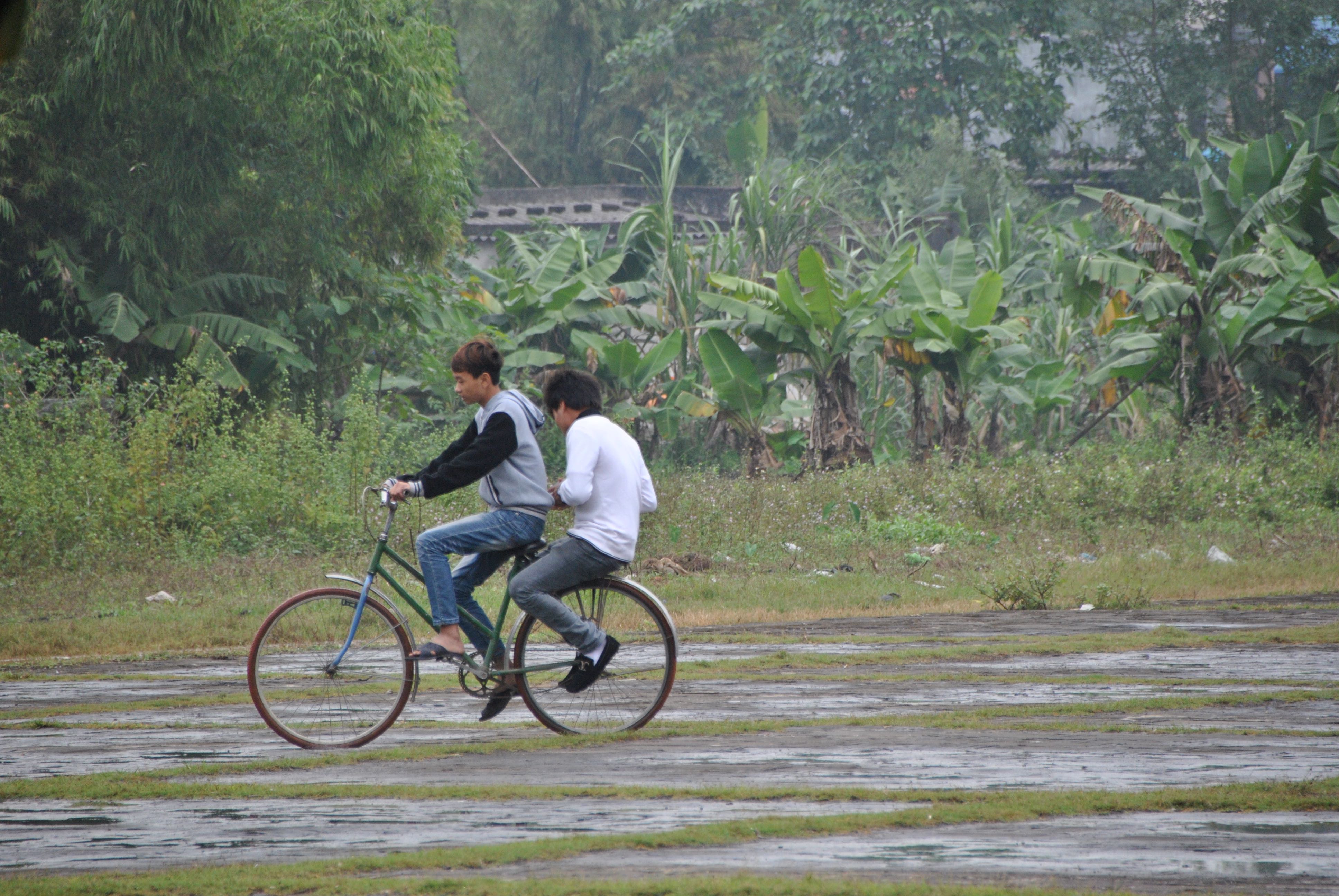 In bicicletta