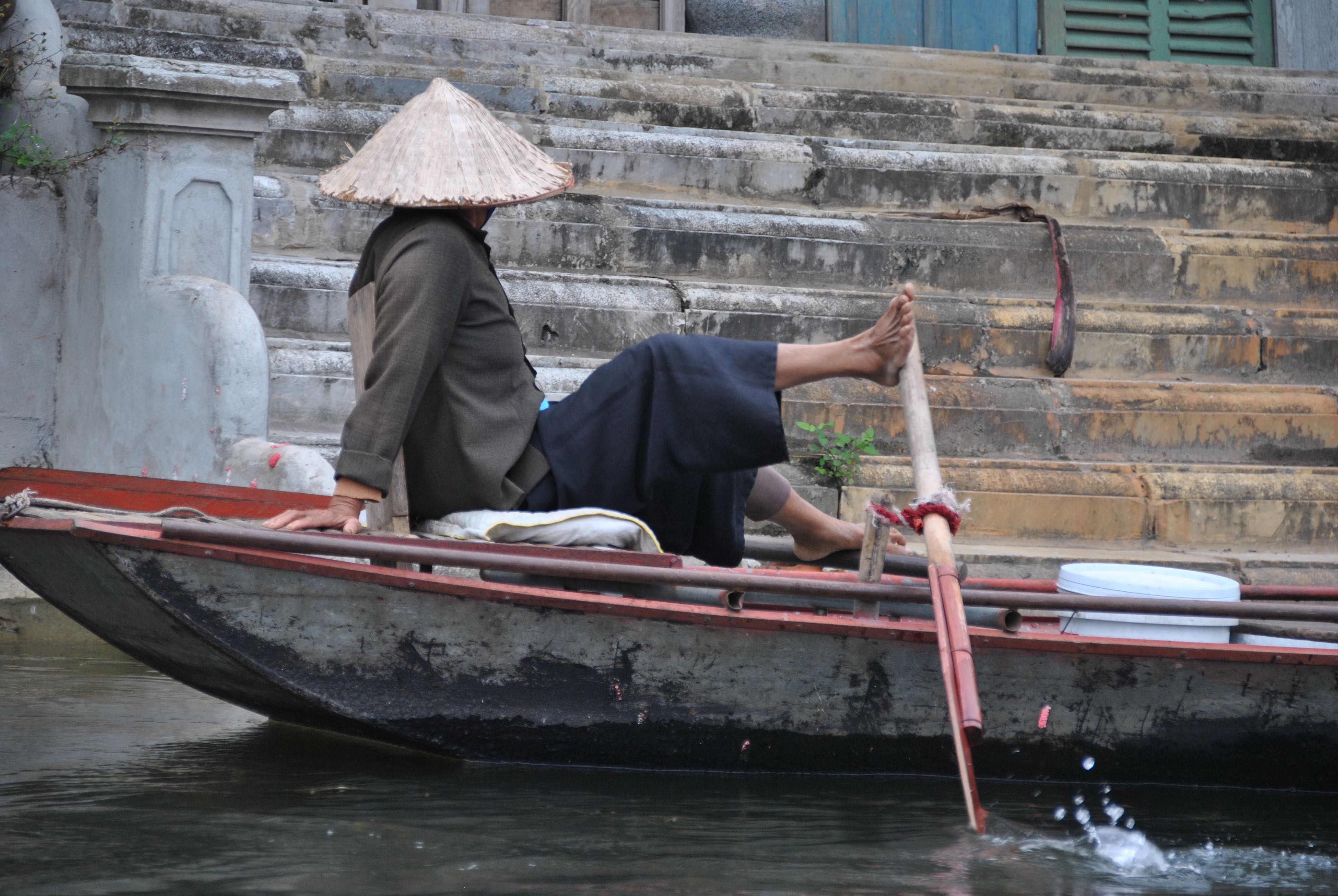 Guidatrice di barche, Vietnam - Tam Coc